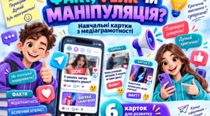 «Факт, фейк чи маніпуляція?» — навчальні картки з медіаграмотності