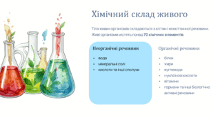 «Наукове дослідження як метод пізнання природи. Форми представлення даних» та «Біохімія життя. Хімічні основи життя». Біологія 9 клас. О. Тагліна