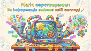 Перетворення інформації з одного виду в інший. - Презентація з інформатики 3 клас