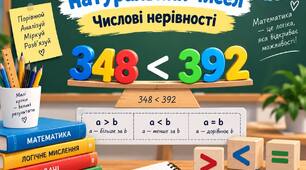 УРОК 3. Порівняння натуральних чисел. Числові нерівності (1)