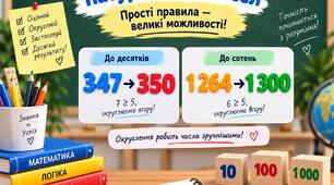 УРОК. Округлення натуральних чисел