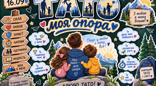 💙 Оформлення до Дня тата «Тато — моя опора» (16 вересня)