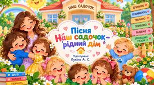 Пісня "Наш садочок - рідний дім"