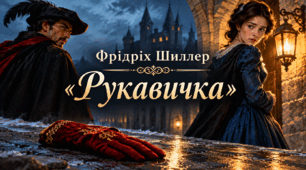 Йоганн Крістоф Фрідріх Шиллер. «Рукавичка». Образ справжнього лицаря, оспівування мужності, відваги, людської гідності.