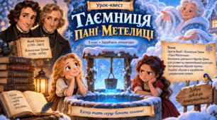 Тема уроку: Брати Ґрімм. «Пані Метелиця». Сюжет казки.