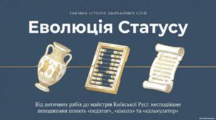 Презентація "Таємна історія звичайних слів. Еволюція статусу" День учителя