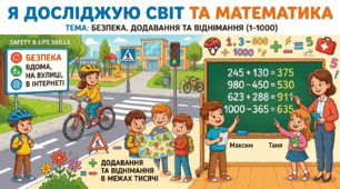 Інтегрований урок з математики та курсу "Я досліджую світ".
