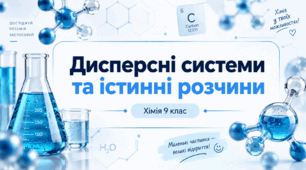 Дисперсні системи та істинні розчини - 9 клас хімія НУШ