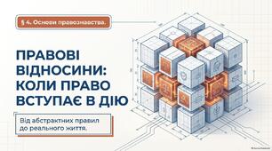 Презентація "Правові відносини: коли право вступає в дію"