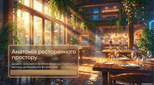 Презентація «Естетика ресторанного залу: види оформлення інтер’єру, декор та мистецтво флористики»