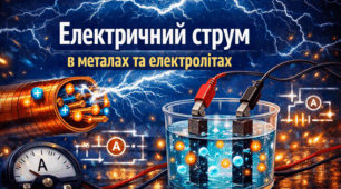 Електричний струм у металах та електролітах
