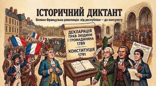 Історичний диктант до теми "Велика Французька революція: від республіки — до консулату"