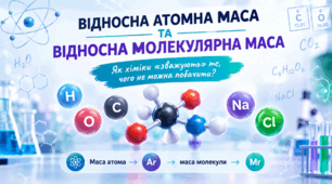 Відносна атомна маса та відносна молекулярна маса - презентація з хімії 8 клас НУШ