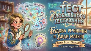 Поняття про різні види матерії. Будова речовини