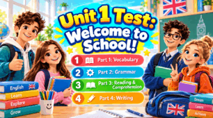 Контрольна робота "Welcome to School. Unit 1" - 8 клас НУШ (Карпюк)