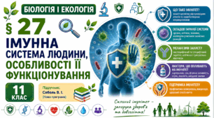 Імунна система людини, особливості її функціонування. Презентація, інфографіка, робочий аркуш