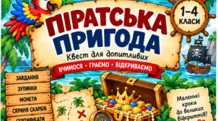«Піратська пригода в класі» — квест для учнів 1–4 класів до Міжнародного дня «Говори як пірат»