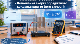 Фізика 11 (10). Лабораторна робота №1 «Визначення енергії зарядженого конденсатора та його ємності» Інструктаж БЖД