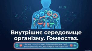 Презентація на тему "Внутрішнє середовище організму людини. Властивості внутрішнього середовища. Гомеостаз організму та його показники. Механізми підтримання сталості внутрішнього середовища". 8 клас НУШ. Соболь В.І.