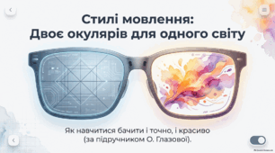 Стилі мовлення. Особливості художнього та наукового опису предмета. 5 клас НУШ