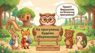 На прогулянці будемо обережними!