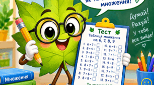 Математика на полях. Таблиця множення на 6,7,8,9.
