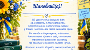 Подяки до Дня вчителя — щирі слова вдячності для вчителів предметників.