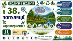 Популяції, їх характеристика. Презентація, інфографіка, робочий аркуш
