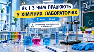 Як і з чим працюють у хімічних лабораторіях - презентація з хімії 7 клас НУШ