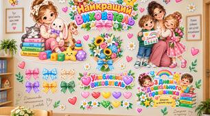 🌸 Оформлення до Дня дошкільного працівника (27 вересня)