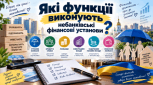 Які функції виконують небанківські фінансові установи «Підприємництво і фінансова грамотність»   9 КЛАС