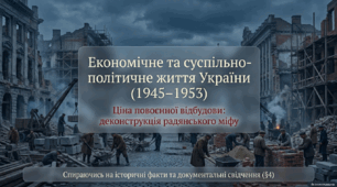 Економічне та суспільно-політичне життя в повоєнний період