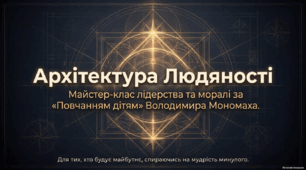 Духовний заповіт Володимира Мономаха в «Повчанні дітям». Втілення у творі моральних принципів і традицій княжої доби. ТЛ: повчання