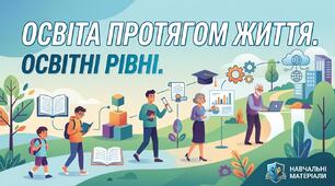 Освіта протягом життя. Освітні рівні.