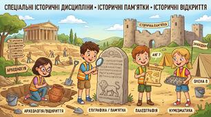 Самостійна робота за темою "Спеціальні історичні дисципліни, історичні пам’ятки, історичні відкриття."