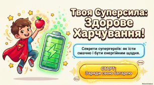Презентація "Твоя супер сила - здорове харчування" для учнів 1-4 класів