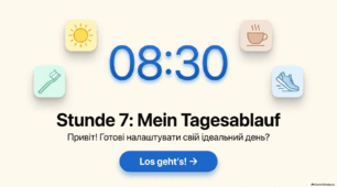Презентація до уроку 7. Mein Tagesablauf • Мій розпорядок дня. 8 клас НУШ Deutsch. HALLIHALLO! • Друга іноземна мова •