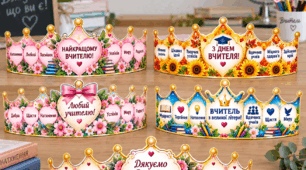 👑 КОРOНИ ДО ДНЯ ВЧИТЕЛЯ 🌸📚