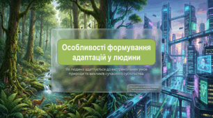 08. Особливості формування адаптацій у людини