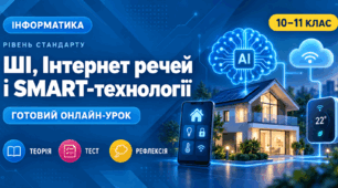 Урок № 1.6. Штучний інтелект. Інтернет речей. SMART-технології. Інформатика (рівень стандарту). 10(11) клас