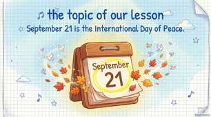 English Lesson: International Day of Peace — Peace for Ukraine
