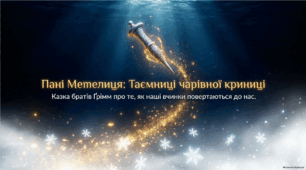 Брати Якоб і Вільгельм Ґрімм. Німецька народна казка «Пані Метелиця». Утвердження у творі доброти, працьовитості, справедливості.