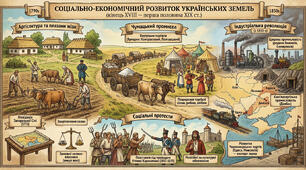 Соціально-економічний розвиток українських земель наприкінці ХVIII – у першій половині ХІХ ст.