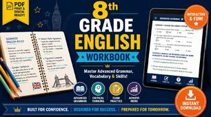 📘 ENGLISH GRAMMAR PRACTICE WORKBOOK — 8 GRADE