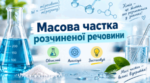 Масова частка розчиненої речовини  ХІМІЯ. 9 клас