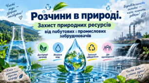 Розчини в природі. Захист природних ресурсів від побуто-вих і промислових забруднювачів  ХІМІЯ. 9 клас