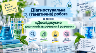 Діагностувальна (тематична) робота: «Досліджуємо розчинність речовин і розчини»