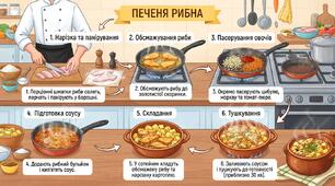 урок 28. Приготування риби тушкованої.