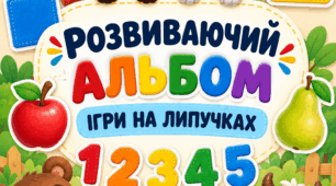 Розвиваючий альбом на липучках