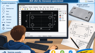 Основи 2D моделювання в LibreCAD.